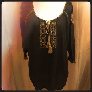 Beautiful Boho Lucky Brand Blouse